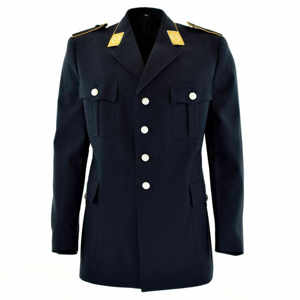 Original vintage German army Dress jacket blue air forces formal uniform silver-toned buttons