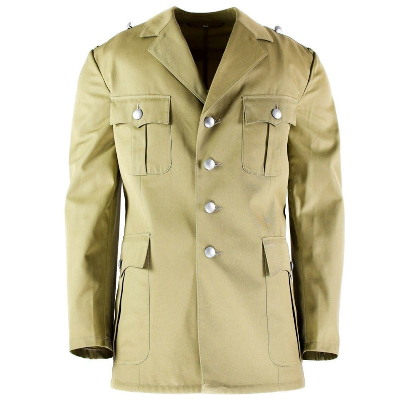 Vintage Original Brand German army Dress liner jacket Tropical Desert Formal Uniform chest and side pockets