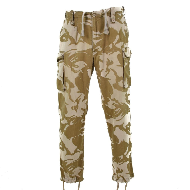 Original vintage British army desert camouflage pants lightweight combat trousers military surplus