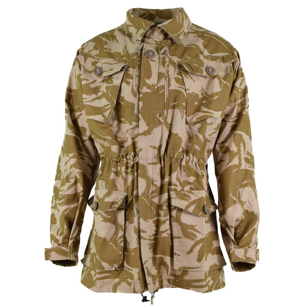 British army jacket smock desert camouflage strong durable ripstop parka military issue adjustable waist all seasons