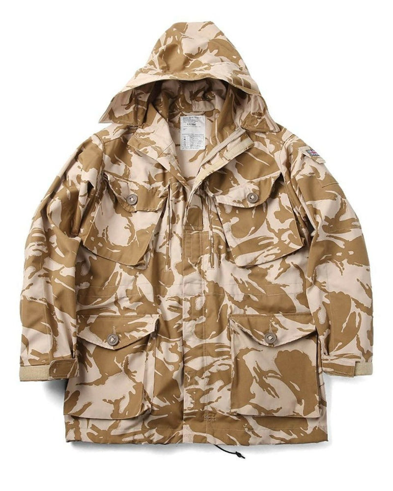 British army combat desert camouflage jacket parka smock windproof hooded