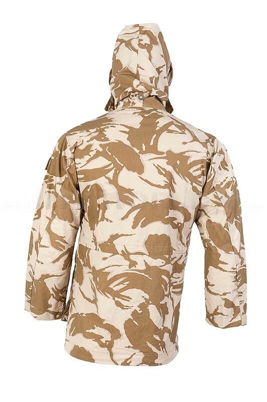 British army military combat desert camouflage jacket parka smock hood windproof adjustable waist cuffs and bottom
