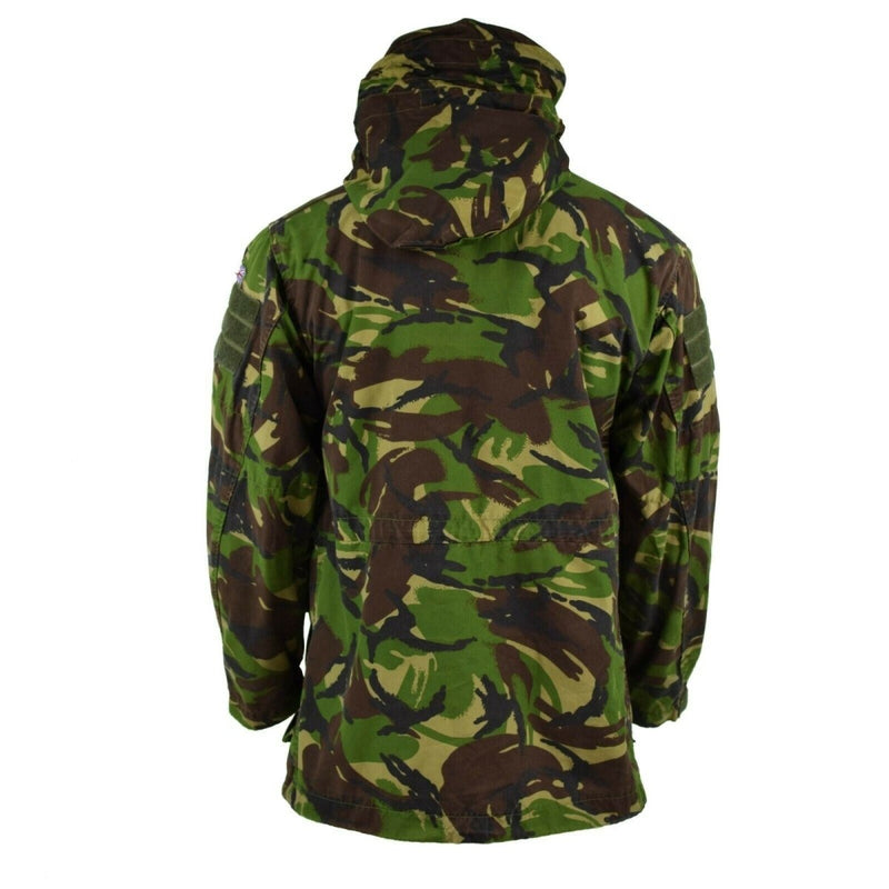 British army military combat DPM camouflage field jacket parka smock windproof hook and loop attachment plates