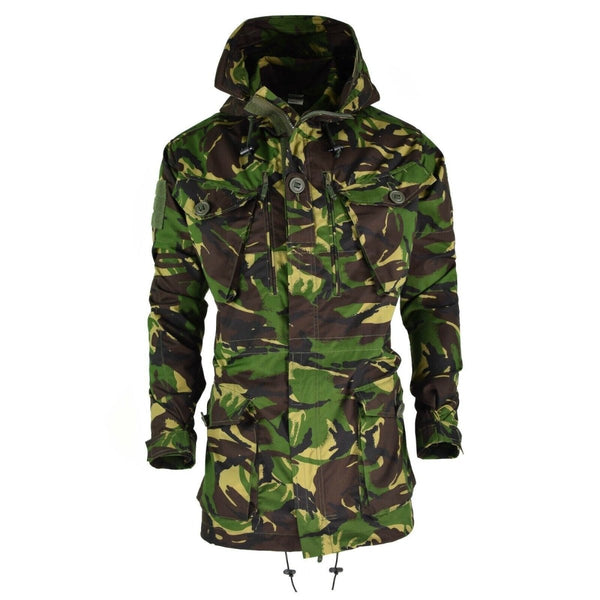 Original British army military combat DPM camo field jacket parka smock windproof hood adjustable waist cuffs and bottoms