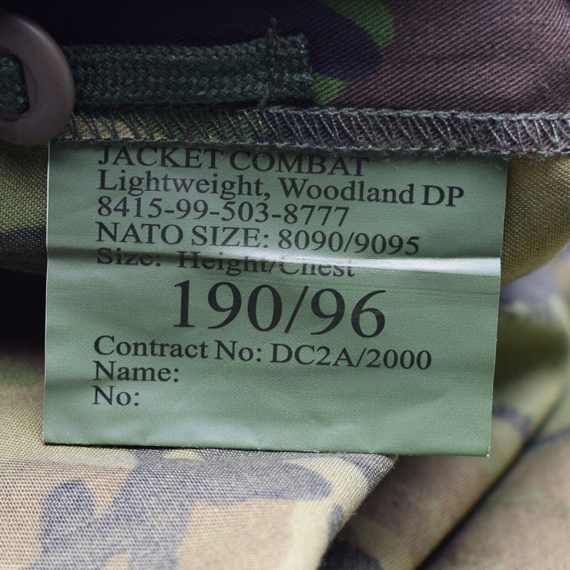 British army military combat DPM camouflage field jacket shirt 95 lightweight