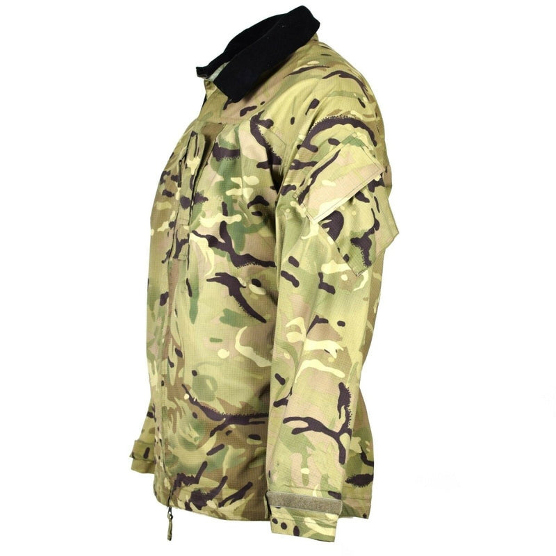 Original British army military combat MTP camo rain jacket waterproof Gore-Tex arm pocket high collar lightweight