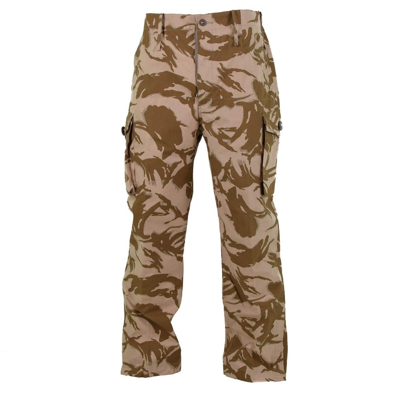 British army pants desert DP field troops combat windproof lightweight vintage trousers