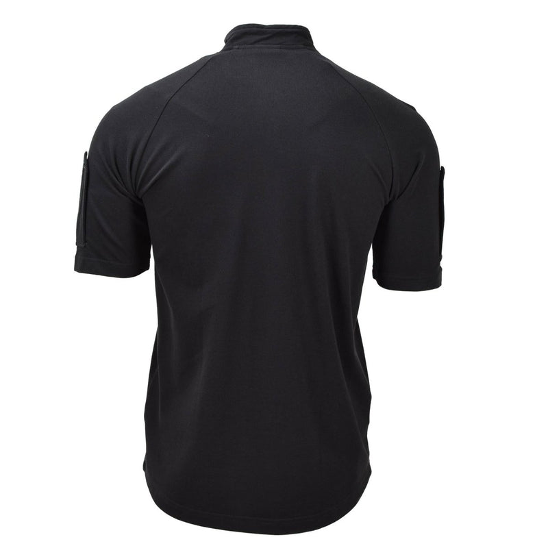 Original British army Police tactical T-shirts short sleeve zipped black