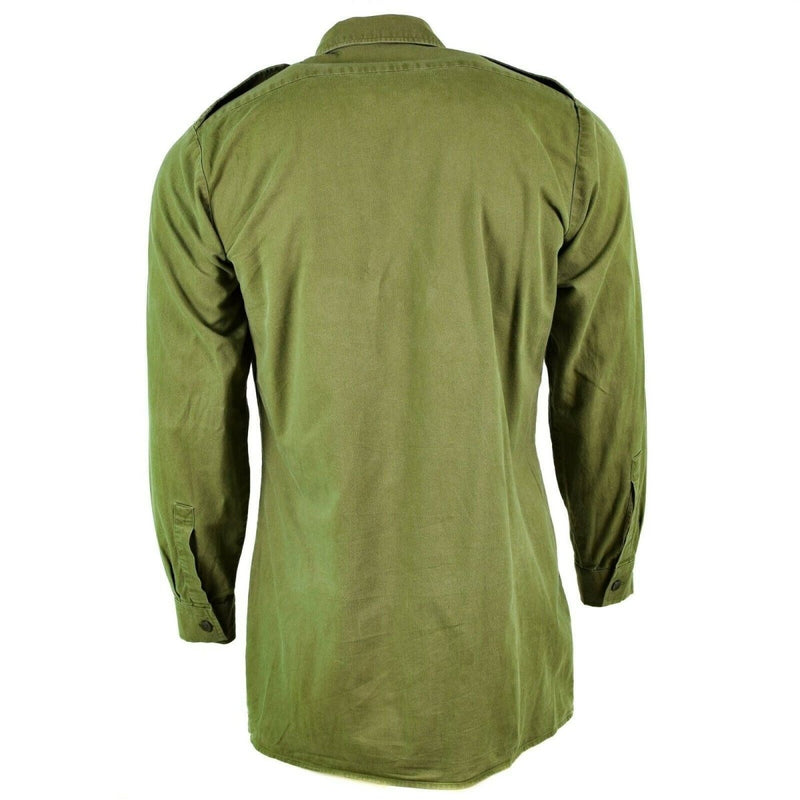 Original British army shirt O.D Green Military service long sleeve classic vintage