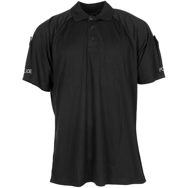 Original British army T-Shirt tactical police polo shirts all seasons lightweight breathable Black