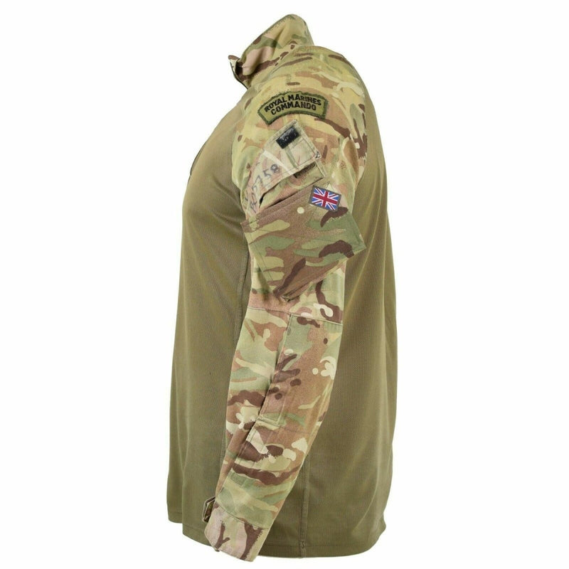 British Army under shirt ubac MTP camo military issue body armour arm pockets with hook and loop plates