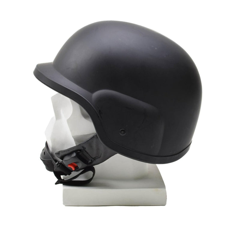 black color military training helmet