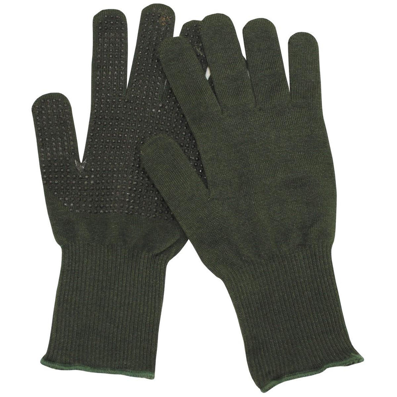British Military gloves anti slip palms Nomex aramid fiber green