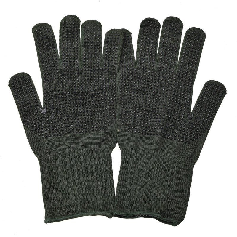 British Military gloves anti slip palms Nomex aramid abrasion resistant fiber green non-slip rip breathable