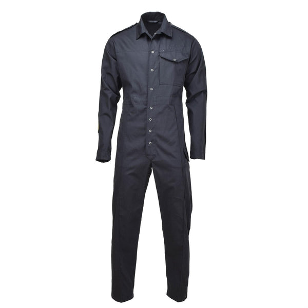 Original British Military mechanic coverall workwear uniform work jumpsuit black elastic waist inserts exceptional comfort