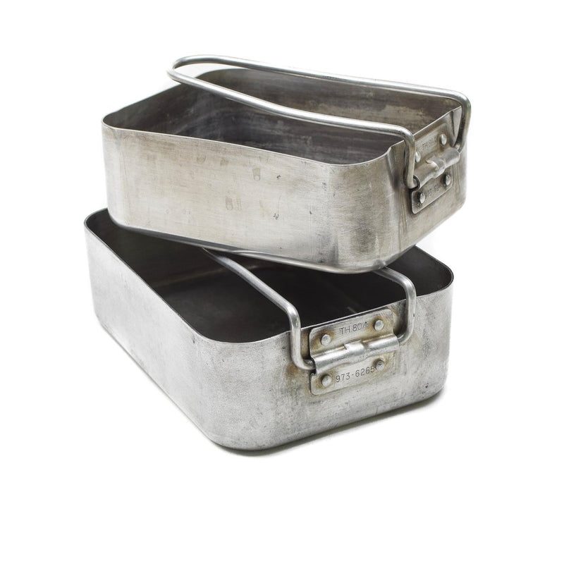 Original British Military mess tins lightweight aluminum hiking plate camping outdoor pan