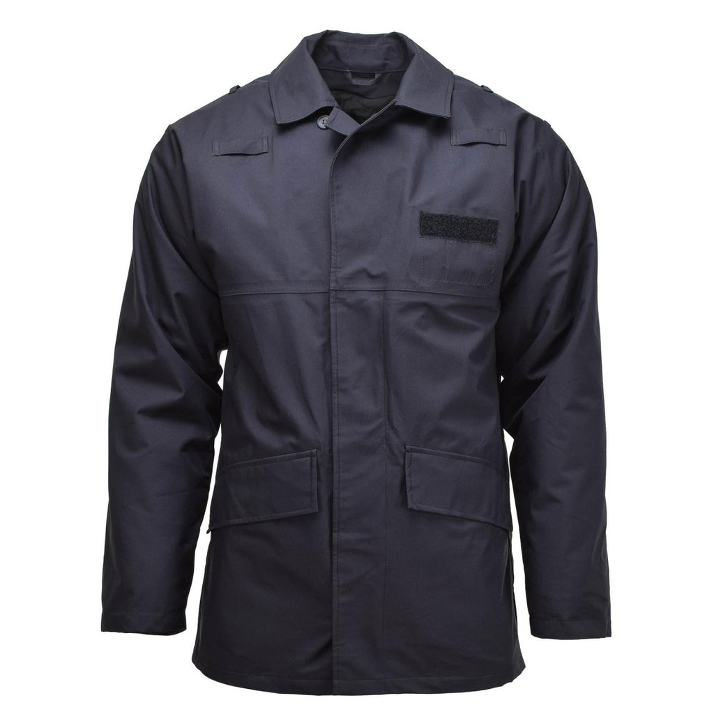 Army rain jacket original British Military Police solid black lined ...