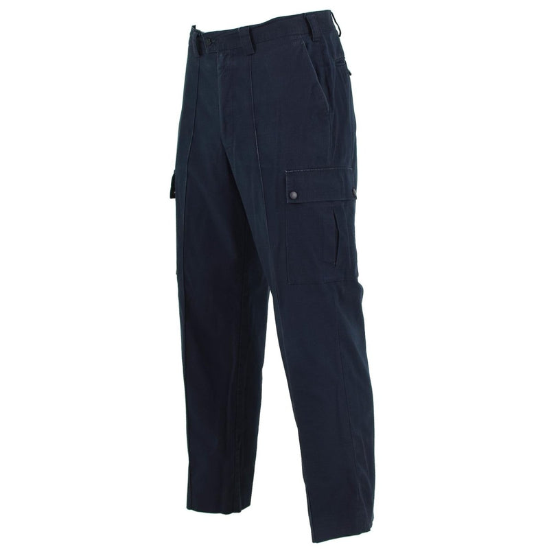 Original British police pants blue strong ripstop durable material uniform trousers surplus
