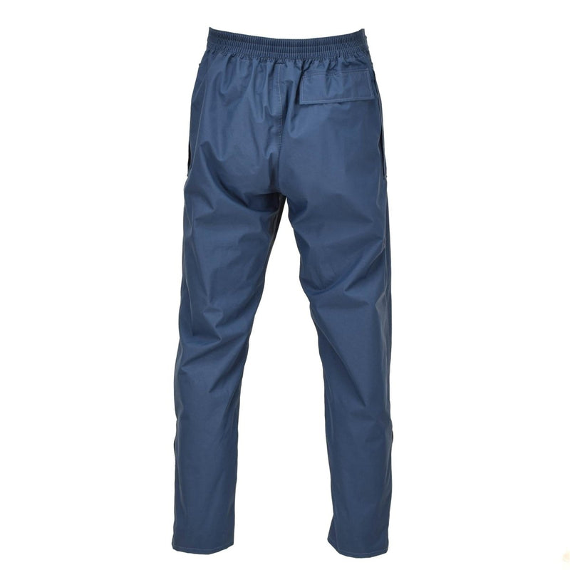 Original British Royal Air Force trousers waterproof blue RAF wet weather pants