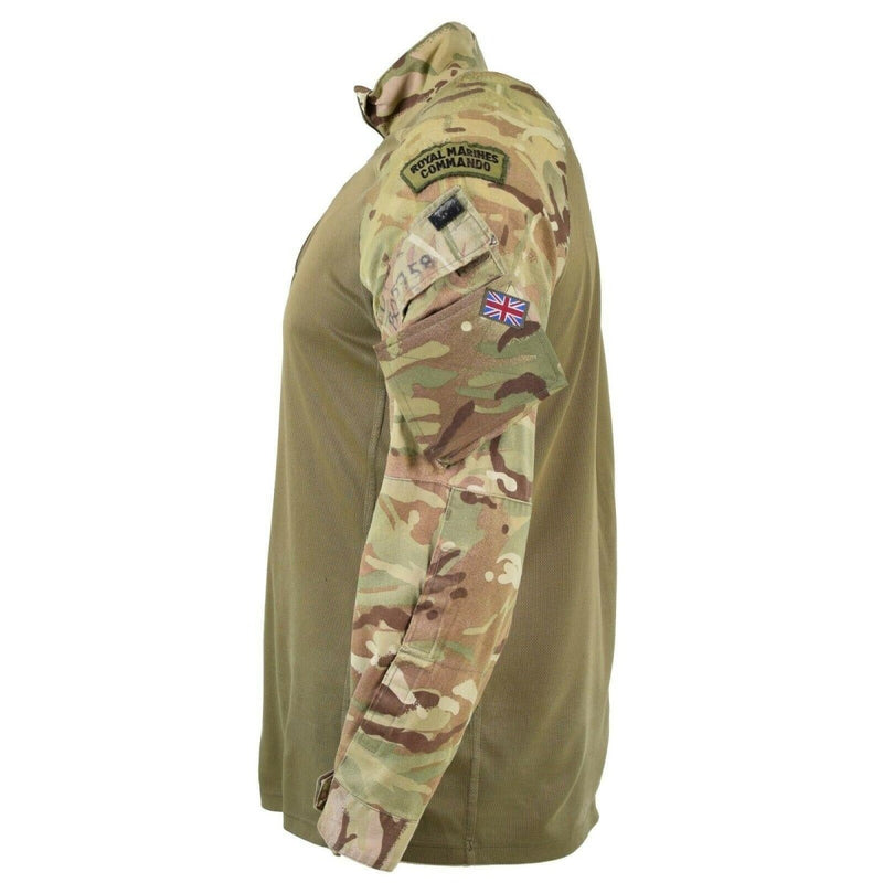 British under body armor shirt UBAC MTP camo military issue sweatshirt arm pockets
