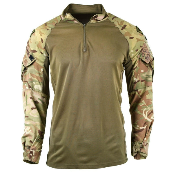 Original British breathable long sleeve under body armor shirt UBAC MTP camouflage tactical military issue sweatshirt