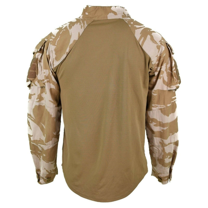 Original British under body shirt UBAC Desert camouflage military issue reinforced shoulder long sleeve