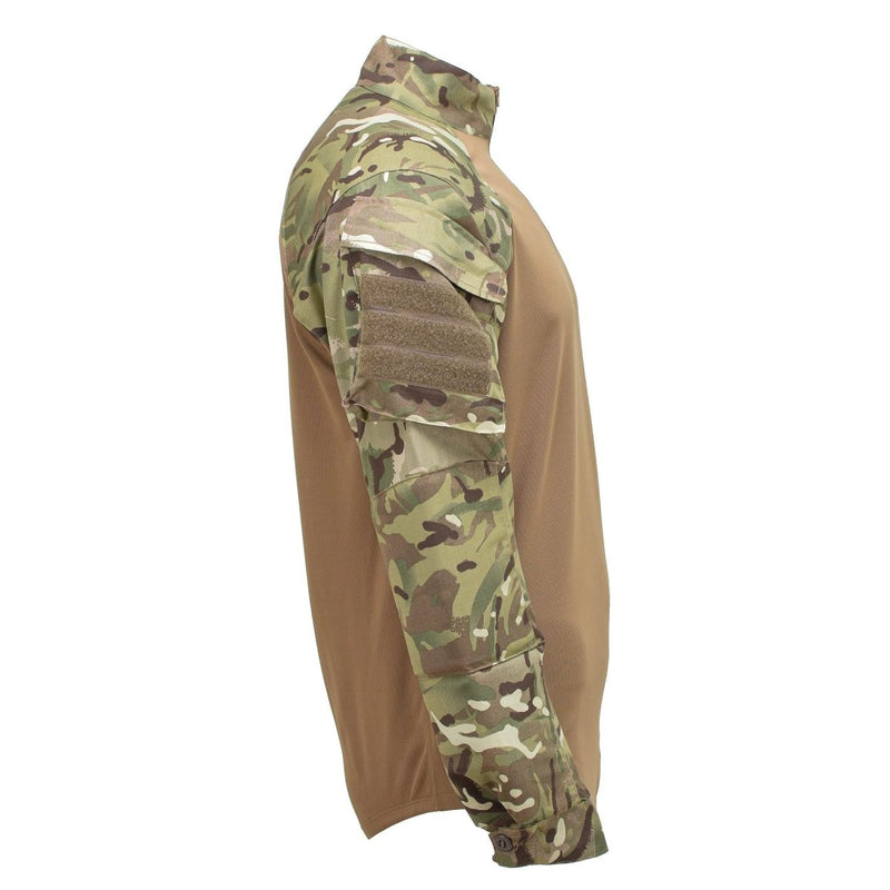 Original British under body shirt UBAC MTP camo military issue arm pockets hook and loop attachment plates
