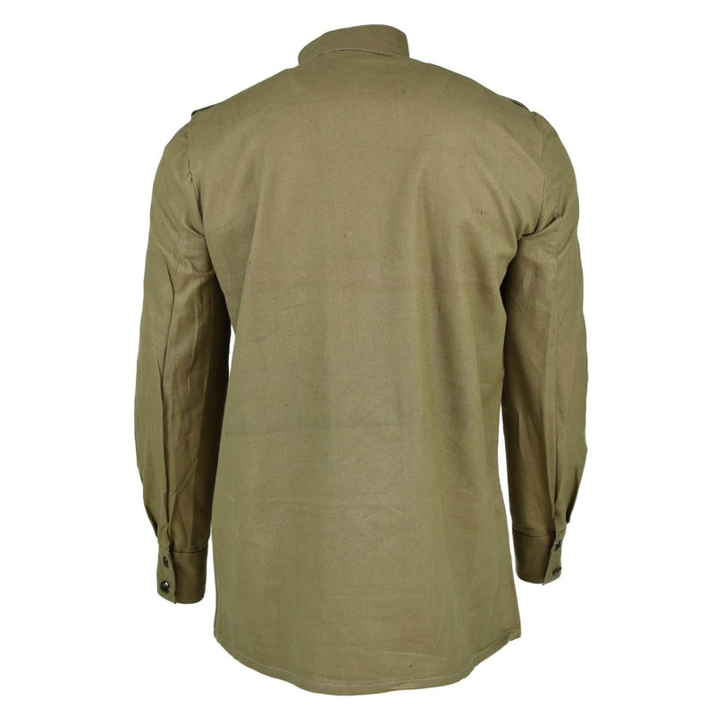 Original Bulgarian army olive khaki shirt jacket combat military long ...