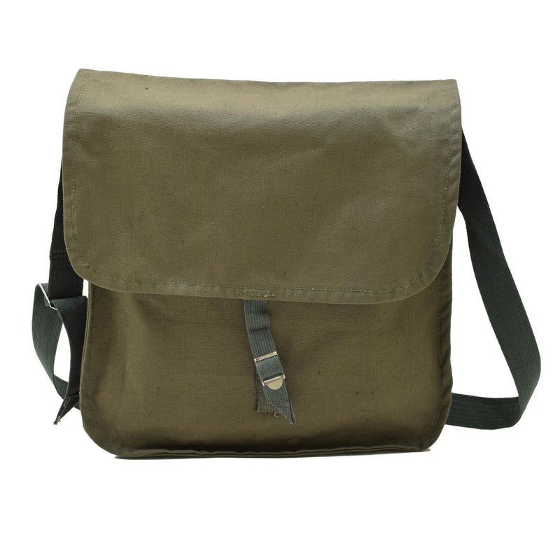 Original Bulgarian army olive shoulder bag adjustable strap outdoor travel
