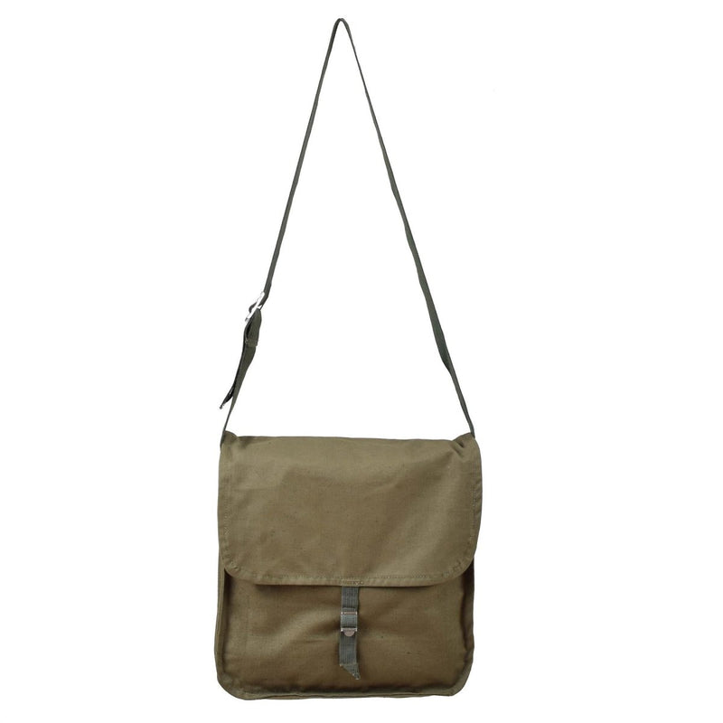 Original Bulgarian army olive shoulder bag adjustable strap outdoor travel metal buckles adjustable shoulder strap