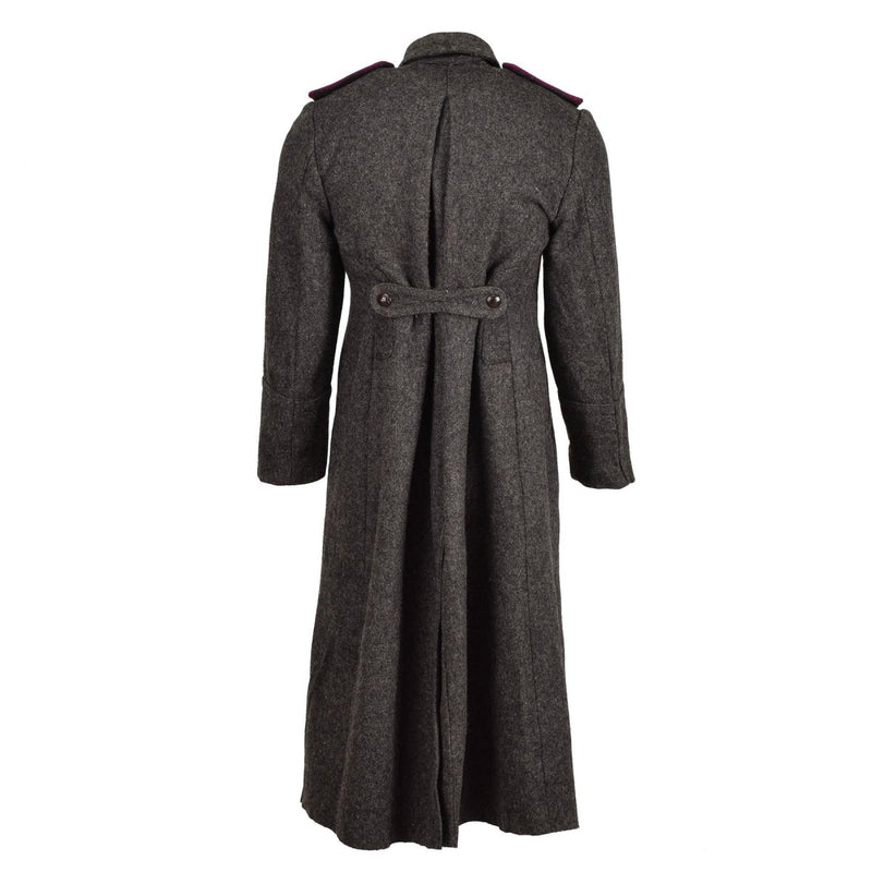 Original Bulgarian Military gray coat wool overcoat heavy winter long shinel shoulder eqaulets