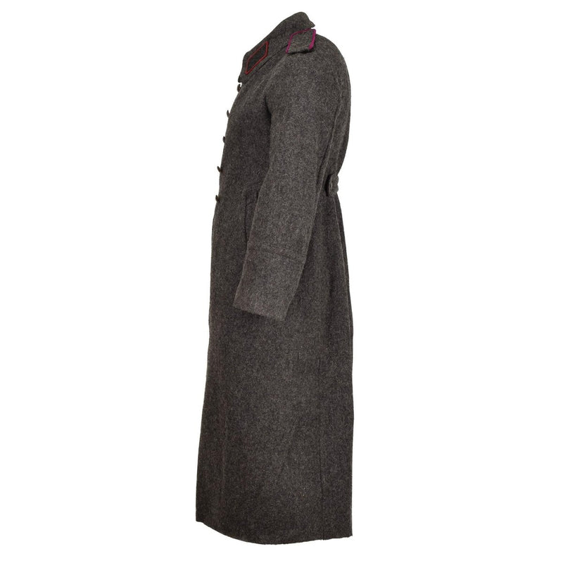 Bulgarian Military gray coat wool overcoat heavy winter long shinel