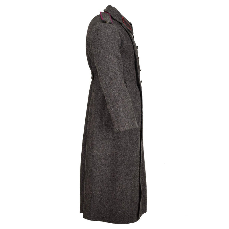 Original Bulgarian Military gray overcoat wool overcoat heavy winter long