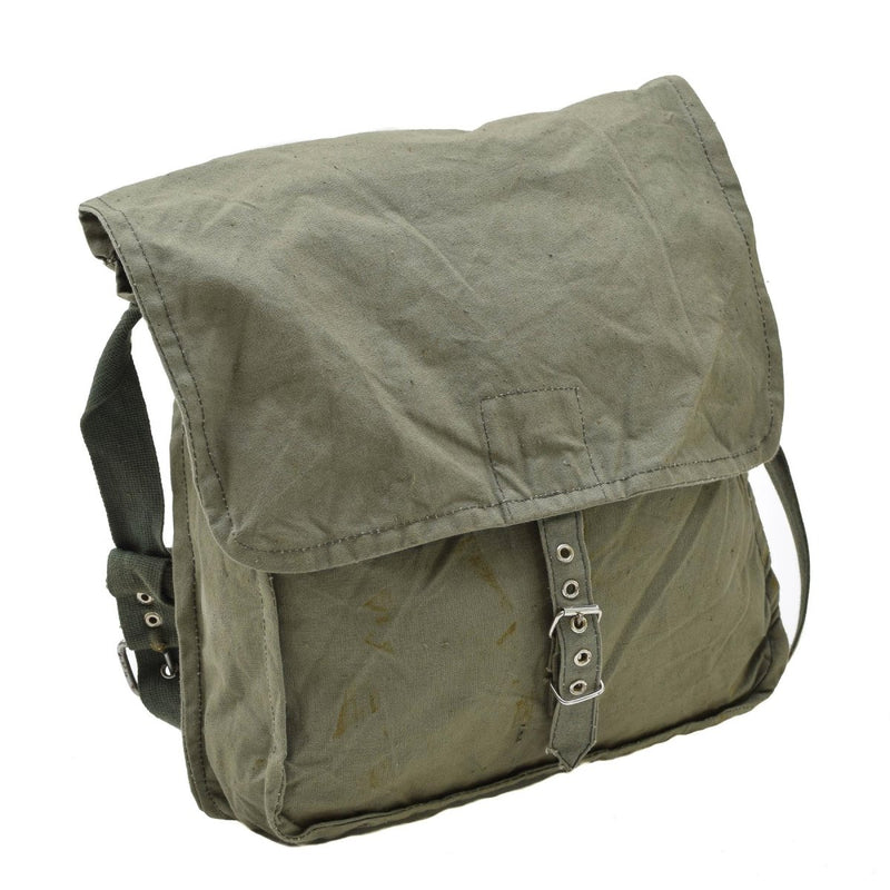 Bulgarian Military olive shoulder bag adjustable strap outdoor travel