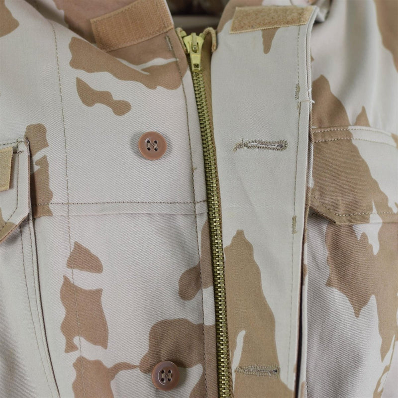 Czech army parka windproof smock vintage jacket BDU desert camo military surplus