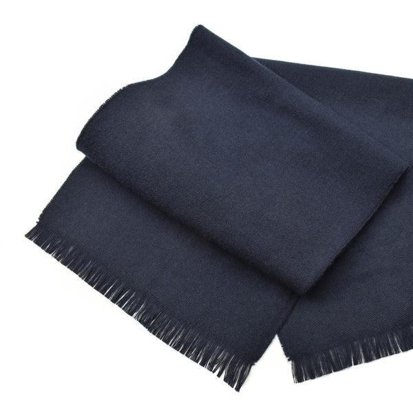 Original vintage Czech army scarf Blue 51" length pure wool 100% CZ military surplus