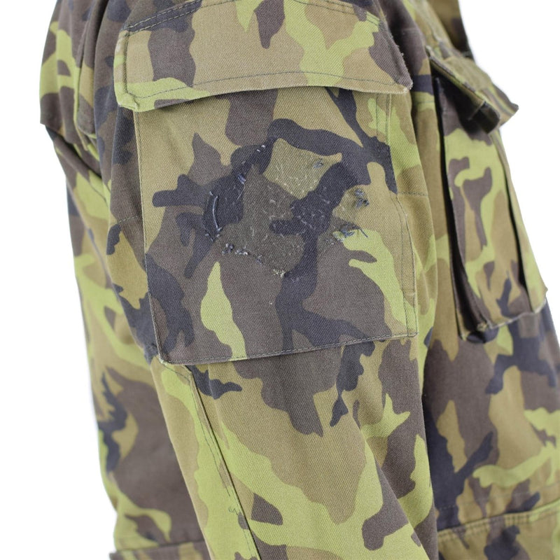 Original Czech army troops field jacket leaf camo pattern parka all seasons vintage