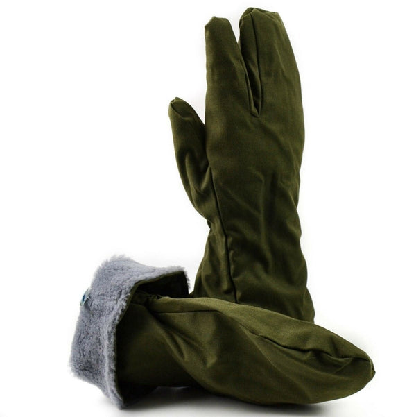 Original Czech army winter mittens gloves CZ military mittens free trigger finger fleece lining