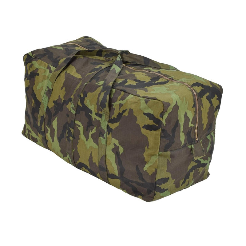 Czech military duffle bag sportswear bag travel handbag M95 camo ripstop durable strong material big main compartment