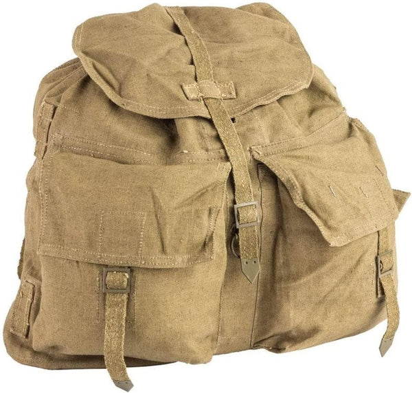 Original Czech military rucksack M60 daypack backpack inner divider vintage military surplus two large front pockets 20L bag