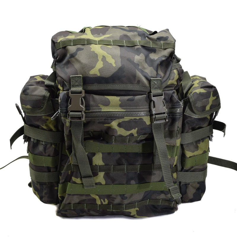 Original Czech Republic military molle backpack quick release woodland camo 30l padded outer pockets