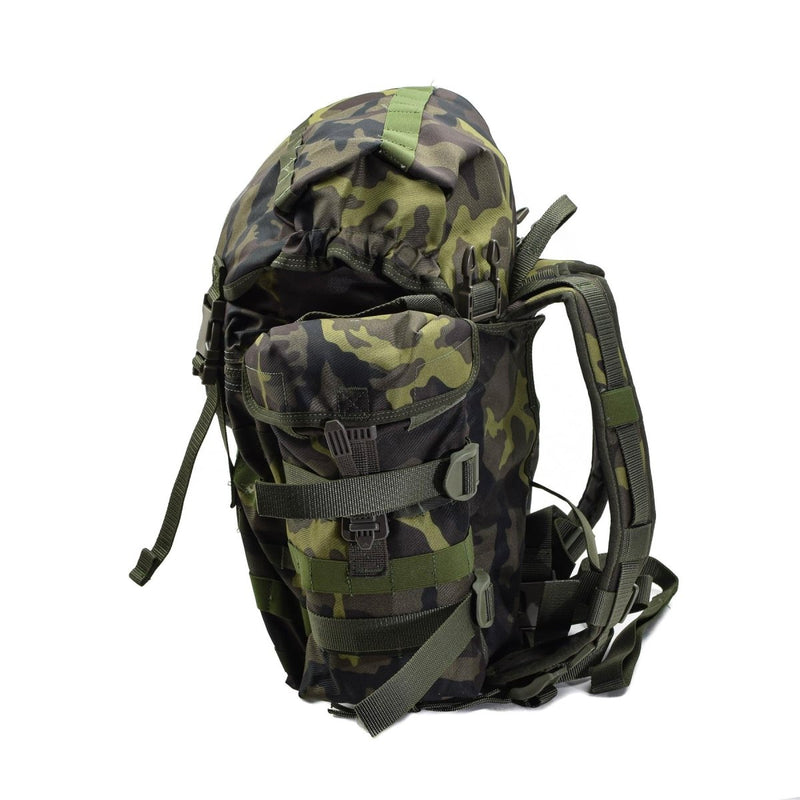 Czech Republic military molle backpack quick release M95 woodland camouflage adjustable strap 30L