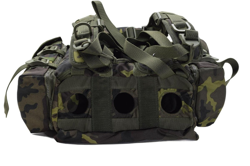 Original Czech Republic military molle backpack quick release woodland camo 30 top handle