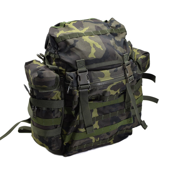 Original Czech Republic military molle backpack quick release woodland camo 30l