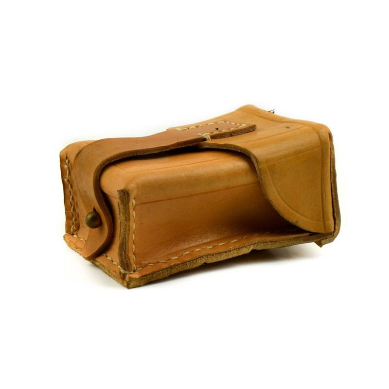 Vintage Czech Serbian Yugoslavian army brown leather ammo mag pouch magazine