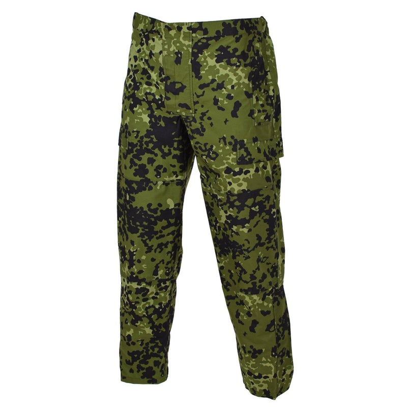 Original Danish army rain pants camouflage M84 waterproof elasticated waist tactical combat trouser