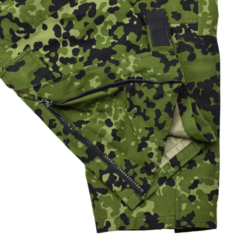 Danish army rain pants camo M84 waterproof tactical combat trouser zipper leg opening