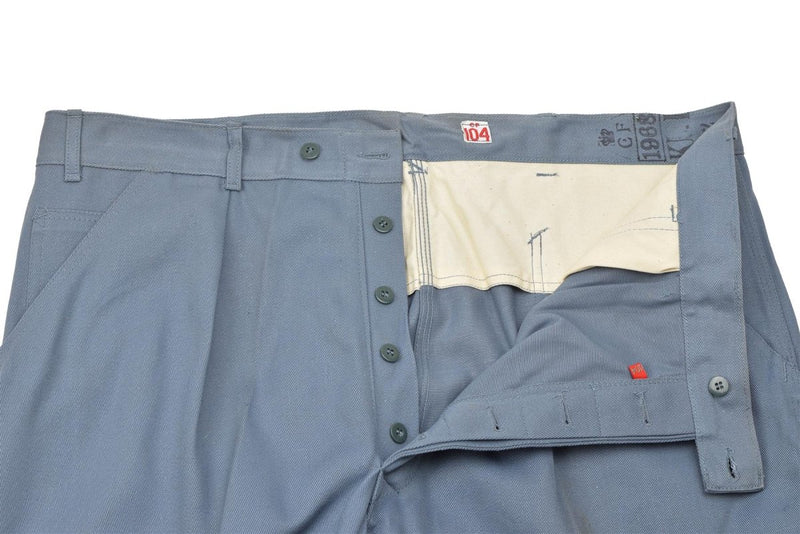 Original Danish Military pants casual Denmark army personnel trousers blue durable strong cotton material
