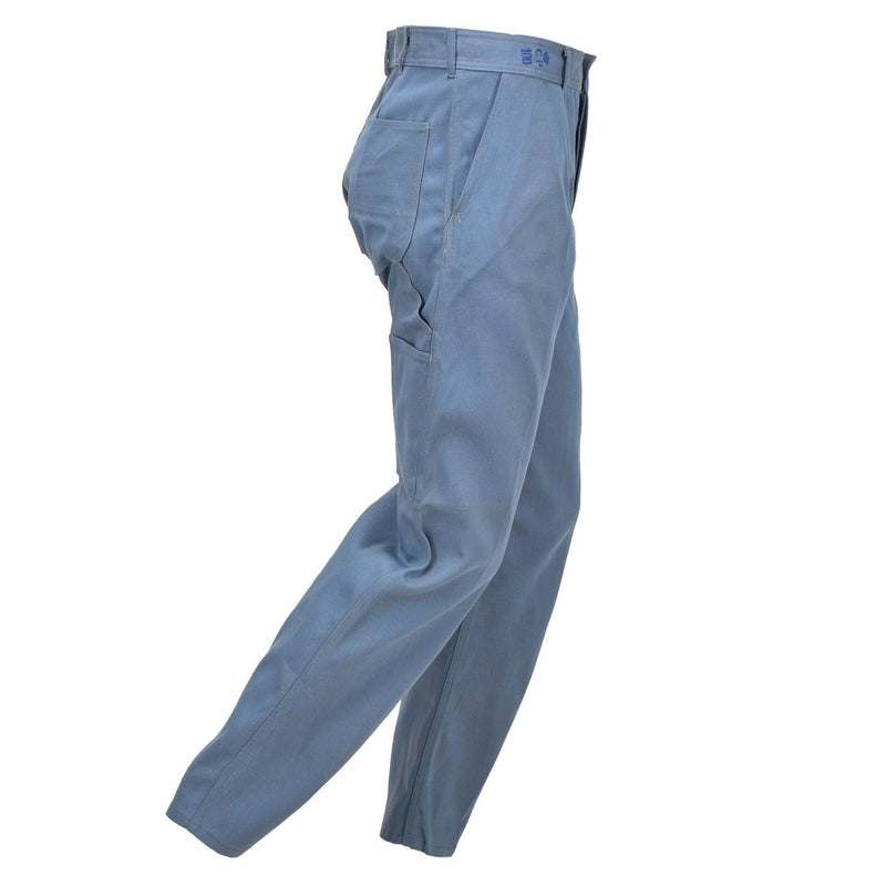 Danish Military pants casual Denmark army personnel blue vintage trousers