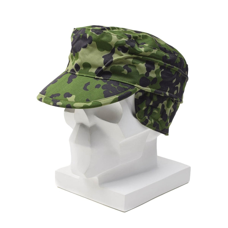 Original Danish Military troops field vintage cap folding ear flap M84 lightweight work active wear